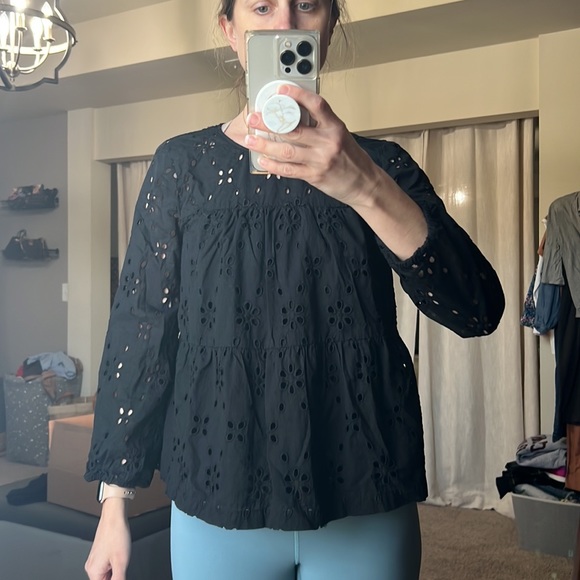 Jcrew tiered eyelet top - Picture 3 of 3